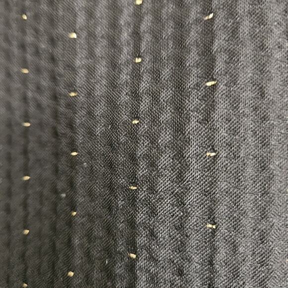 Madewell Women's Dress 8 Cut Out Sleeveless Black Gold Speck Scoop Neck Lined LN - Picture 6 of 10